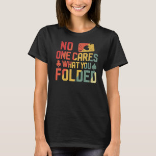 Camiseta Cartões De Pôquer Vintage Retro Ninguém Se Importa