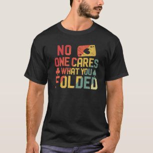 Camiseta Cartões De Pôquer Vintage Retro Ninguém Se Importa