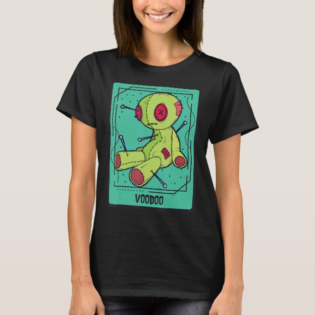 Camiseta Cartões Místicos Voodoo Tarot (Frente)