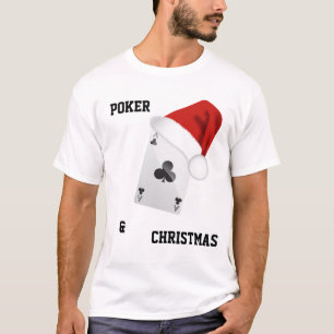 Camiseta Cartões & NATAL do póquer