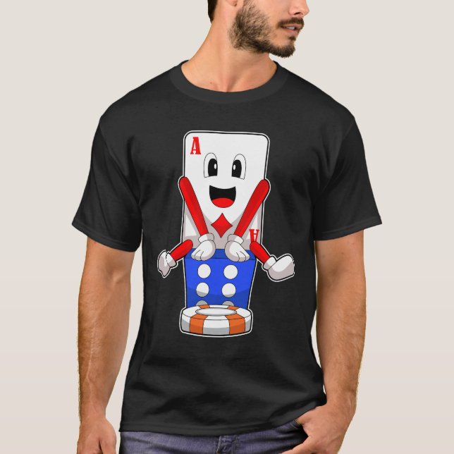 Camiseta Cartões Poker Dice (Frente)