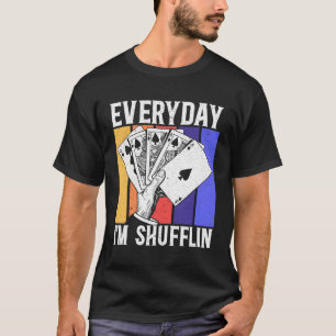 Camiseta Cartões Poker Jogador de Casino Bluffing Poker