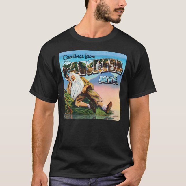 Camiseta Cartões postais de Catabilities Rip Van Winkle Vin (Frente)
