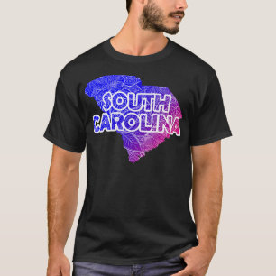 Camiseta Cartografia colorida da mandala sul com texto