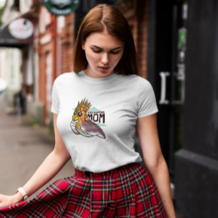 Camiseta Cartografia da mãe do Cockatiel Bird