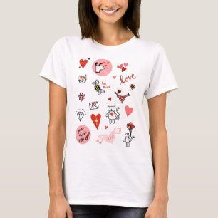 Camiseta Cartografia de Amor de Gato Bonito