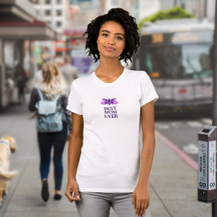 Camiseta Cartografia de Borboleta Minimalista Melhor Mãe Nu