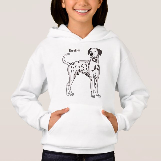 Camiseta Cartografia de cão Dalmaciano (Frente)