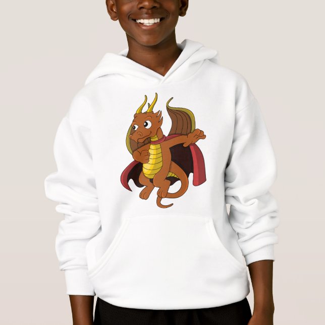 Camiseta Cartografia de dragão laranja Hoodie (Frente)