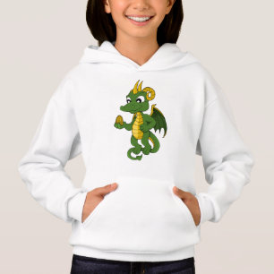 Camiseta Cartografia de dragão verde Hoodie