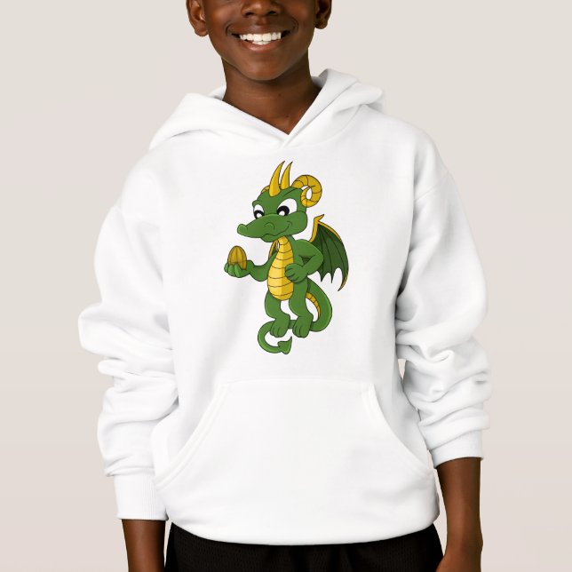 Camiseta Cartografia de dragão verde Hoodie (Frente)