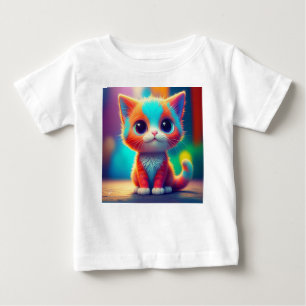Camiseta Cartografia de Gatinho Coriado do Arco-Íris