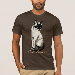 Camiseta Cartografia de Gato Siamês do Cat Lover