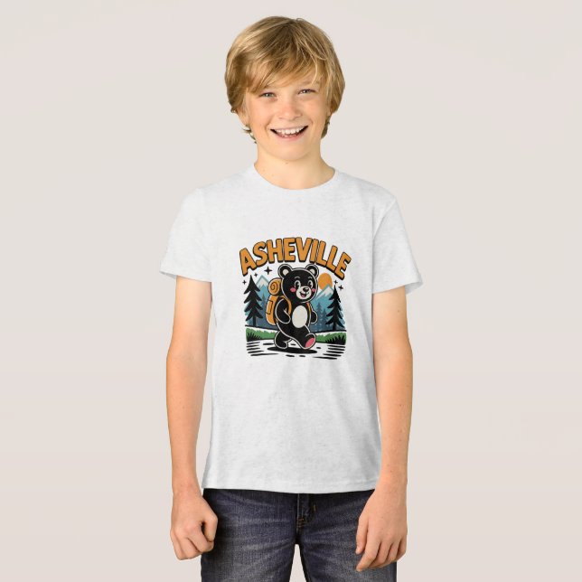 Camiseta Cartografia de Hiperligação do Urso Negro de Ashev (Frente Completa)