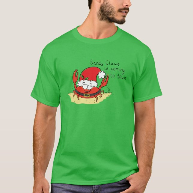 Camiseta Cartografia de Papais noeis Feriados Engraçados de (Frente)