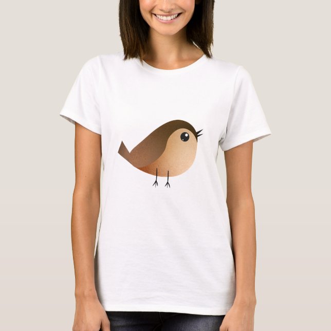 Camiseta Cartografia de Pássaro Sparrow (Frente)