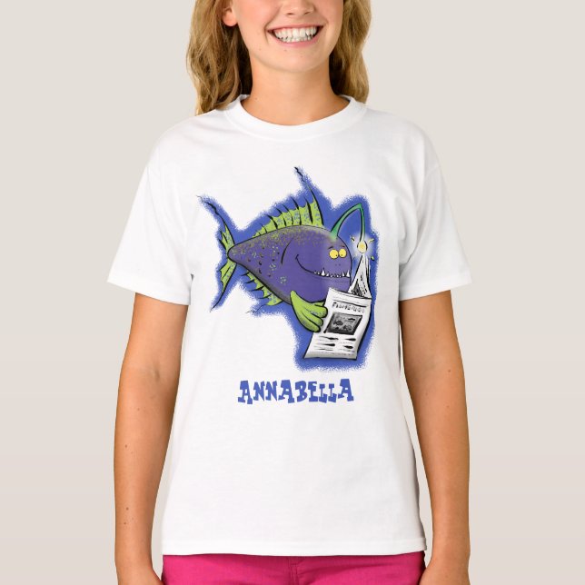 Camiseta Cartografia de peixe-anjo (Frente)