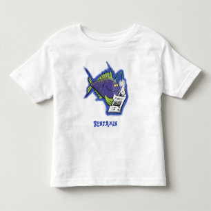 Camiseta Cartografia de peixe-anjo engraçado