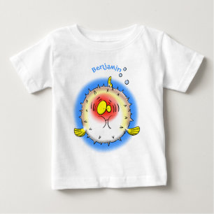 Camiseta Cartografia de peixe-porco-espinho-espinho
