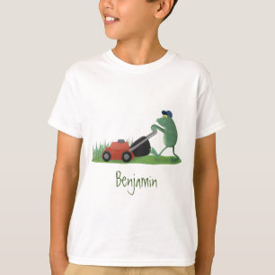 Camiseta Cartografia de relva verde-sapo engraçada