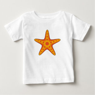Camiseta Cartografia de Starfish Laranja-Corte