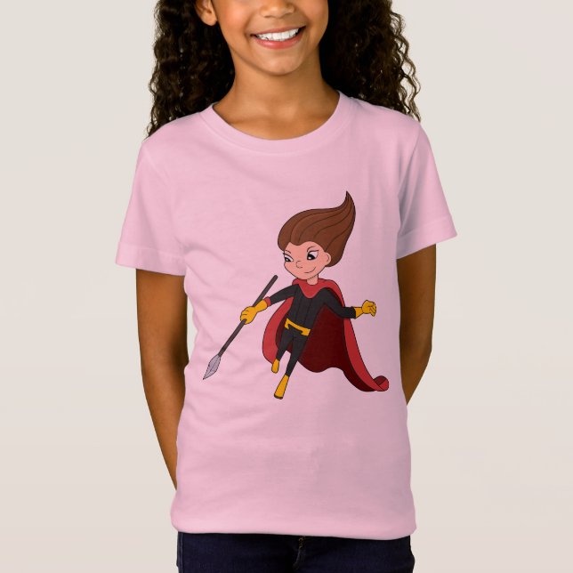Camiseta Cartografia de super-heroína (Frente)