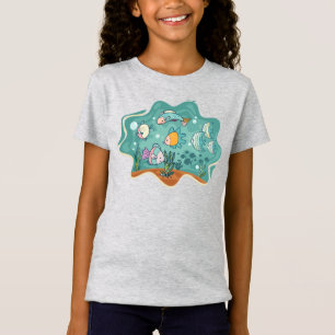 Camiseta Cartografia de vida do oceano subaquático
