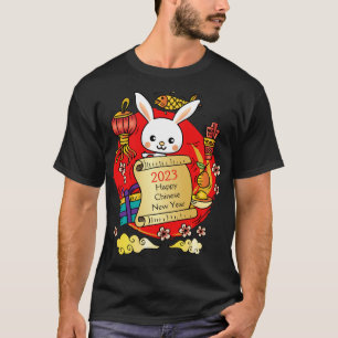 Camiseta Cartografia do Coelho Chinês de Ano Novo