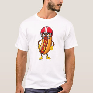 Camiseta Cartografia do jogador de futebol de cachorro quen