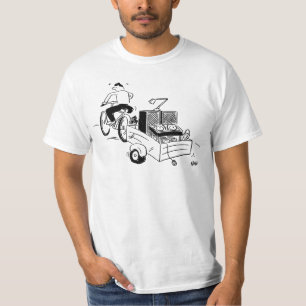 Camiseta Cartografia do Player de Disco Móvel DJ