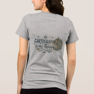 Camiseta Cartografia É Minha Terapia Feminino