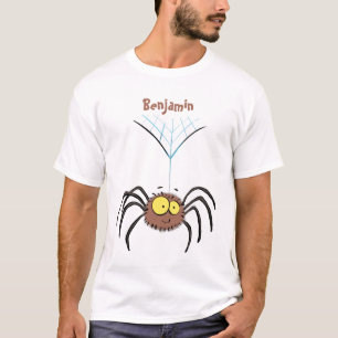 Camiseta Cartografia engraçada e fofa da aranha
