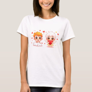 Camiseta Cartografia engraçada tocando anjos por te amar