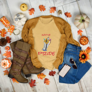 Camiseta Cartografia sobre Ayasha, ainda aqui, nativa ameri