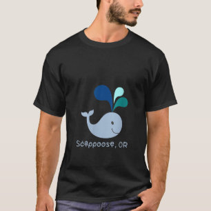 Camiseta Cartografia sobre o Lover de Baleia Cuta, Oregon S