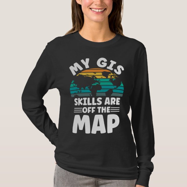 Camiseta Cartography Topography Mapping Geographer (Frente)