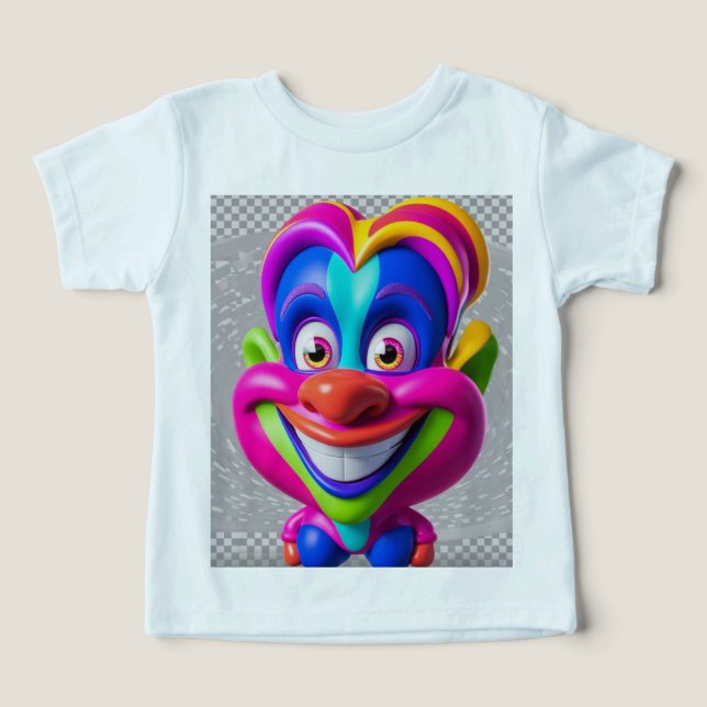Camiseta Cartoon 3D engraçado (Design frontal)