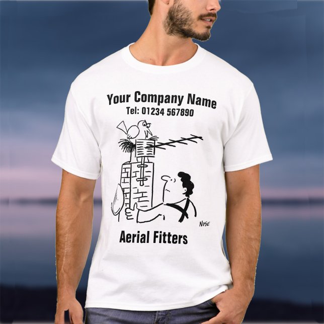 Camiseta Cartoon Aerial Fitter (Criador carregado)