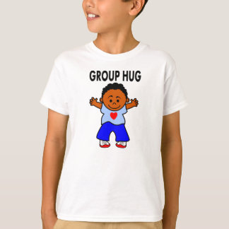 Camiseta cartoon African American boy long sleeves tees
