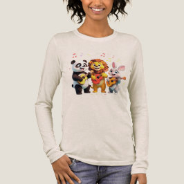 Camiseta 🎵 Cartoon Animal Music Party – Fun & Cute Musical