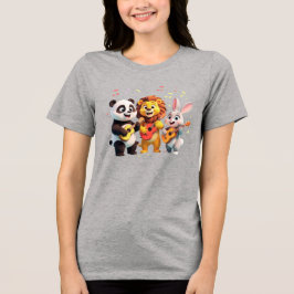 Camiseta 🎵 Cartoon Animal Music Party – Fun & Cute Musical