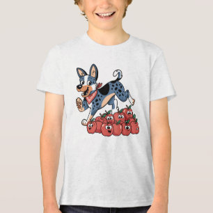 Camiseta Cartoon australiano de cães de gado