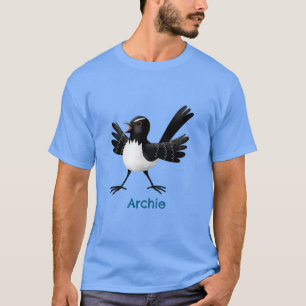 Camiseta Cartoon australiano Willie Wagtail personalizado