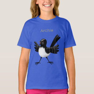 Camiseta Cartoon australiano Willie Wagtail personalizado