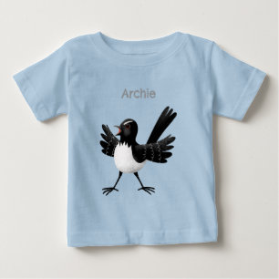 Camiseta Cartoon australiano Willie Wagtail personalizado
