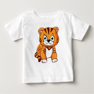 Camiseta Cartoon Baby Tiger