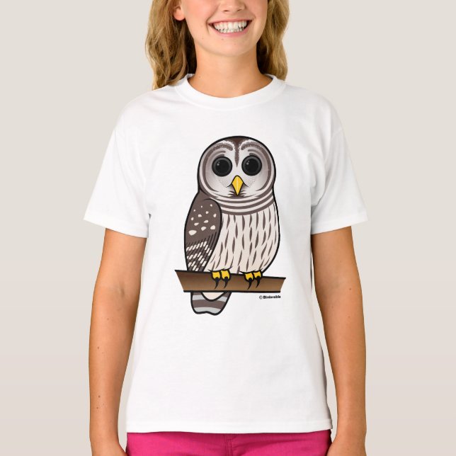 Camiseta Cartoon Barred Owl (Frente)