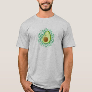 Camiseta Cartoon Bonito Avocado Em Vórtice Sofrido