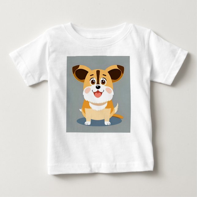 Camiseta Cartoon Bonito Cuppy com Expressão Adorável (Frente)