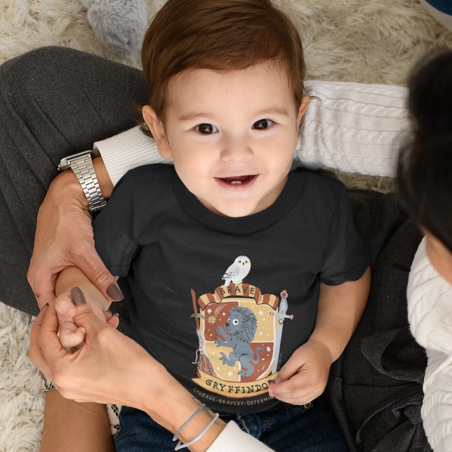 Camiseta Cartoon Brave Gryffindor Crista (Criador carregado)